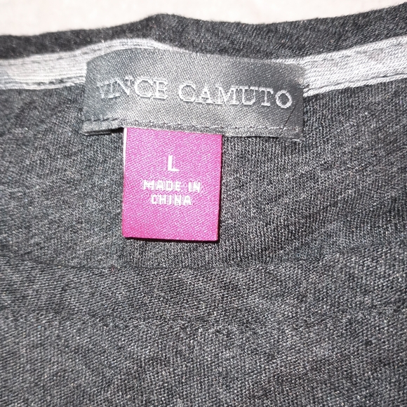 Vince Camuto Womens Layered Look Pullover Blouse, Grey, NWT - Picture 3 of 9